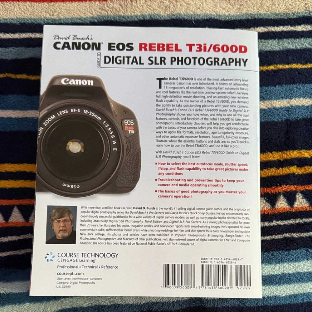David Busch's Canon EOS Rebel T3i/600D Guide to Digital SLR Photography Book